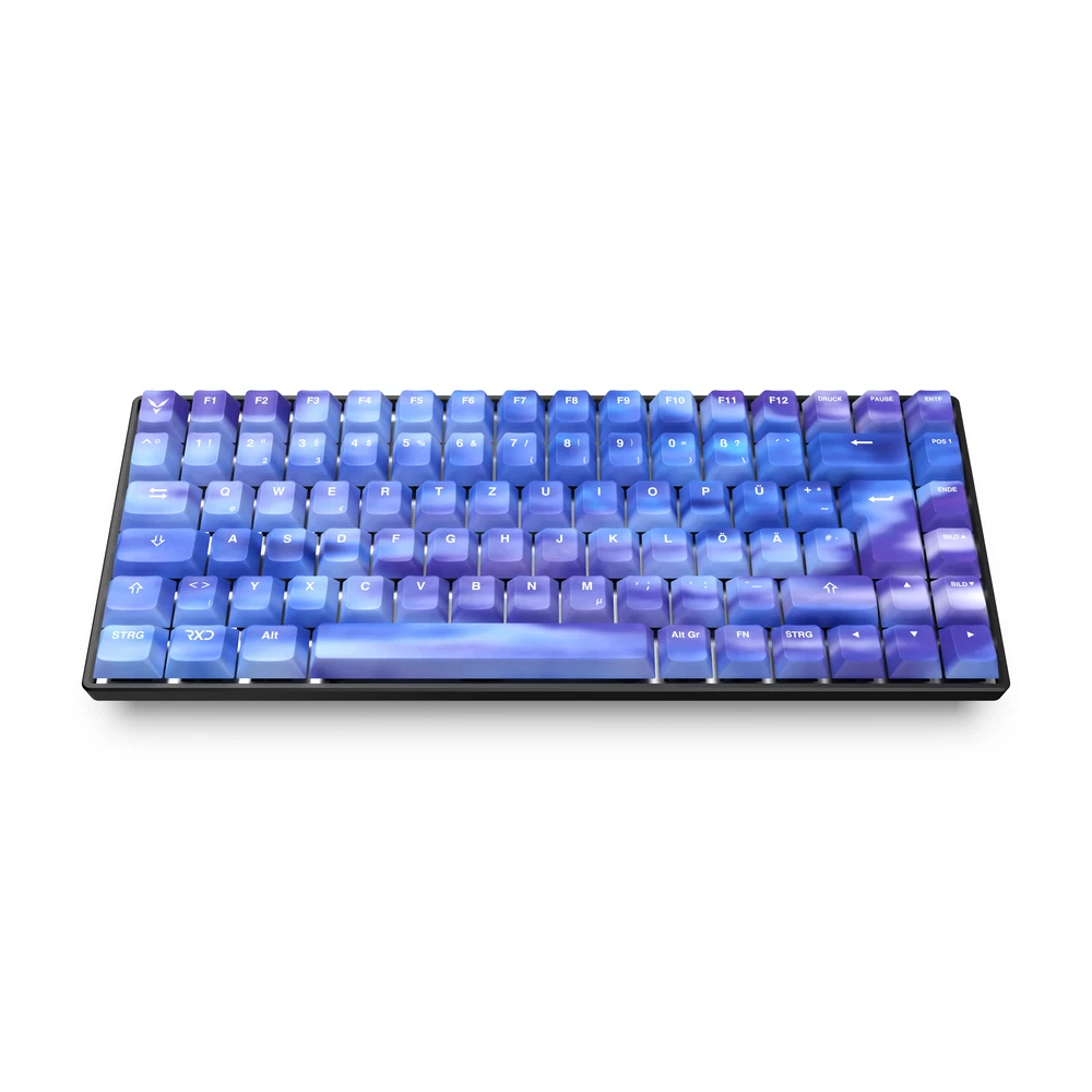 strayfe RxD 75 Pro HE Mechanische Tastatur - 75% - Hall Effect - 8000 Hz - RxD - Gateron Jade Pro - RGB - Hot Swap - DE Layout - PBT Keycaps - Galaxy Blue image 3