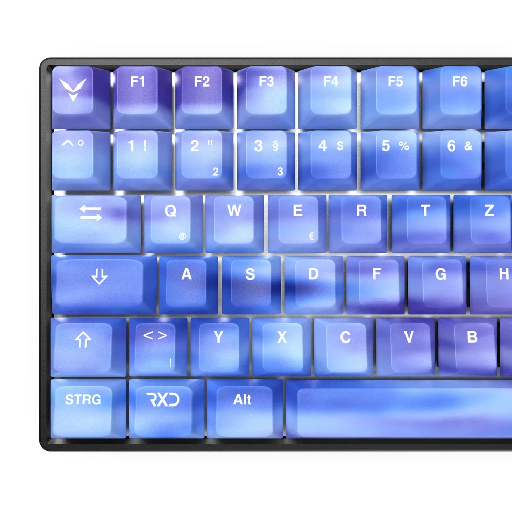 strayfe RxD 75 Pro HE Mechanische Tastatur - 75% - Hall Effect - 8000 Hz - RxD - Gateron Jade Pro - RGB - Hot Swap - DE Layout - PBT Keycaps - Galaxy Blue image 4