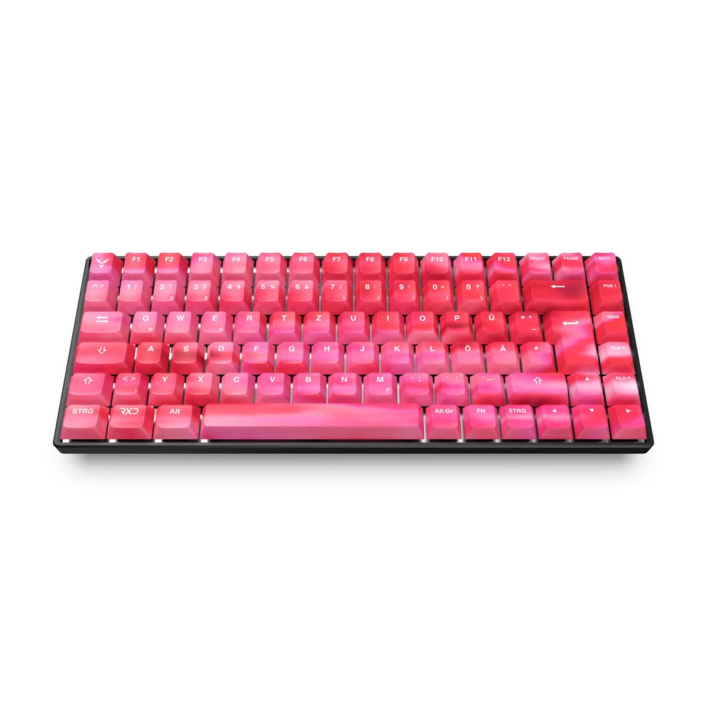 strayfe RxD 75 Pro HE Mechanische Tastatur - 75% - Hall Effect - 8000 Hz - RxD - Gateron Jade Pro - RGB - Hot Swap - DE Layout - PBT Keycaps - Galaxy Pink image 3