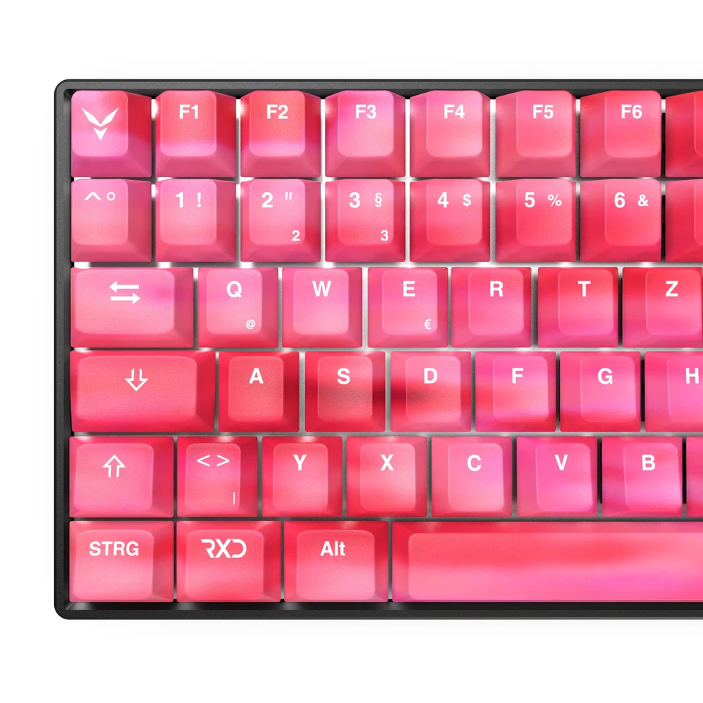 strayfe RxD 75 Pro HE Mechanische Tastatur - 75% - Hall Effect - 8000 Hz - RxD - Gateron Jade Pro - RGB - Hot Swap - DE Layout - PBT Keycaps - Galaxy Pink image 4
